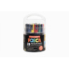 3296280044439 - POSCA POT 26 MARQUEURS COLORIS CLASSIQUES