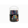 3296280044446 - POSCA POT 26 MARQUEURS COLORIS FESTIFS