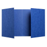 PROTÈGE-CAHIER CARTON 17X22 2 RABATS 225GR  BLEU