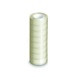 - TOUR DE 8 ADHESIFS TRANSPARENTS 19MMX33M 1ER PRIX