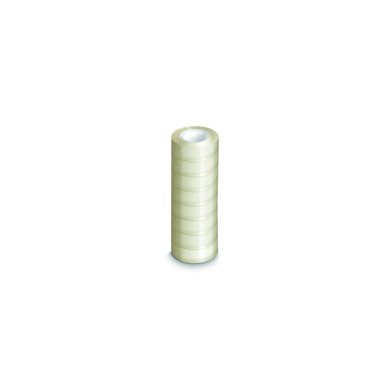 - TOUR DE 8 ADHESIFS TRANSPARENTS 19MMX33M 1ER PRIX