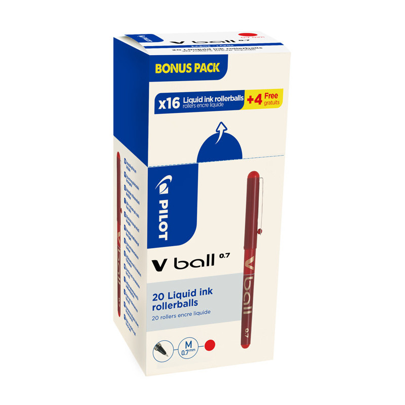 3131910530657 - V-BALL MEDIUM VALUE PACK 16+4 ROLLERS ROUGE