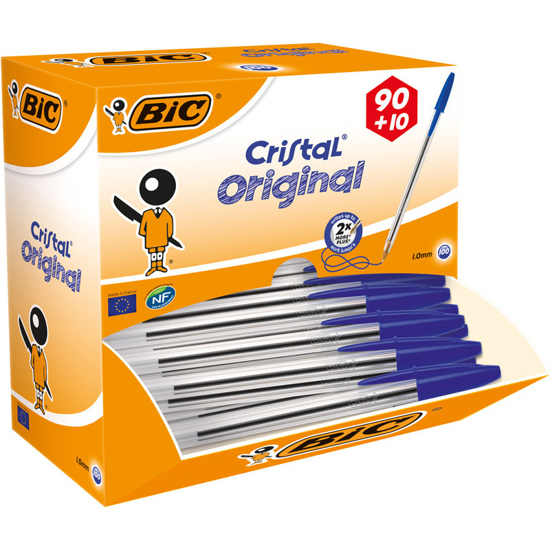 3086123278233 - CRISTAL MEDIUM VALUE PACK 100 BLEU DONT 10 GRATUITS