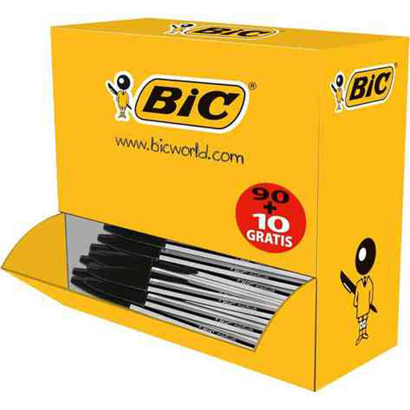 3086123278240 - CRISTAL MEDIUM VALUE PACK 100 NOIR DONT 10 GRATUITS