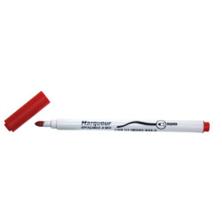 9006288002171 - 10 FEUTRES TABLEAU BLANC MOYEN ROUGE 1ER PRIX