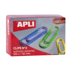 8410782117230 - 100 ATTACHE LETTRES 32MM COLORIS ASSORTIS
