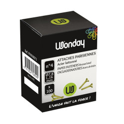 3701254708595 - 100 ATTACHES PARISIENNES 16MM N°4