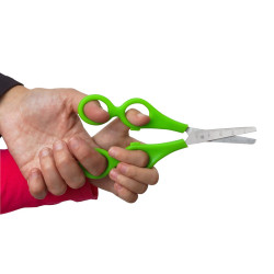3701254702548 - CISEAUX PÉDAGOGIQUE 4 ANNEAUX BOUTS RONDS 13CM AMBIDEXTRE