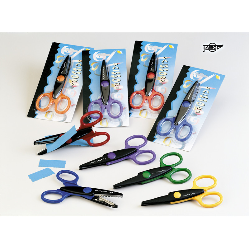 8425901764707 - 7 CISEAUX CRANTEUR COUPES ASSORTIES