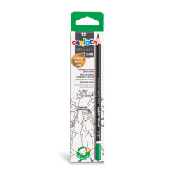8003511429287 - BLACK PENCILS 2H 12 CRAYONS GRAPHITE