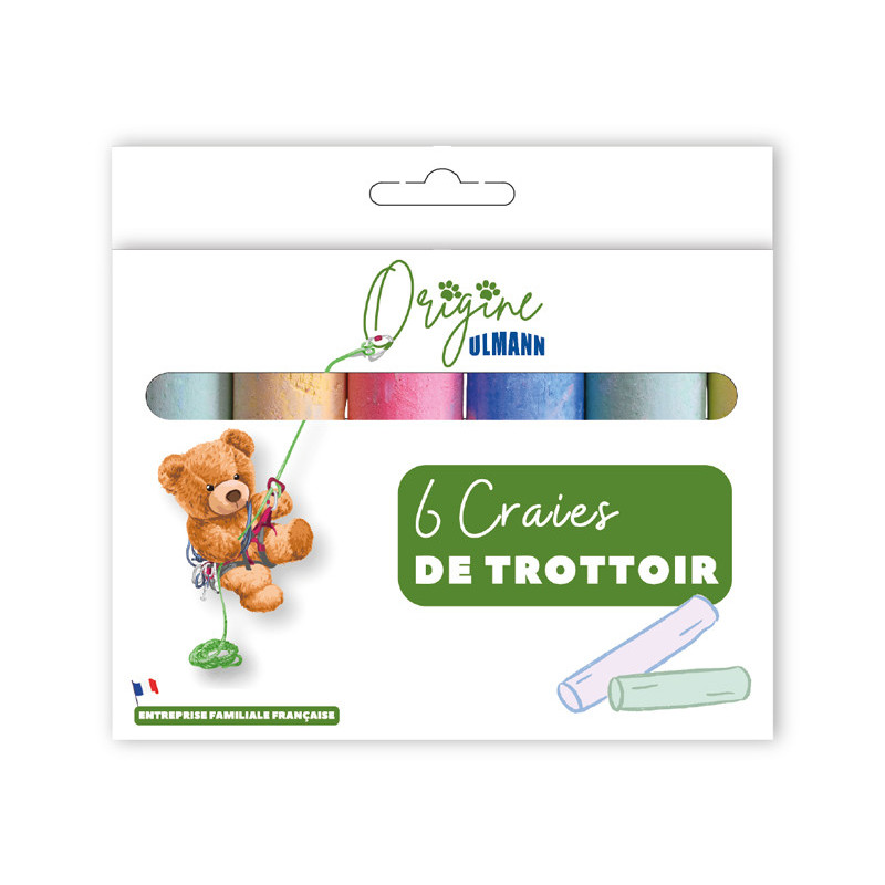 3035262604021 - 6 CRAIES DE TROTTOIR COLORIS ASSORTIS