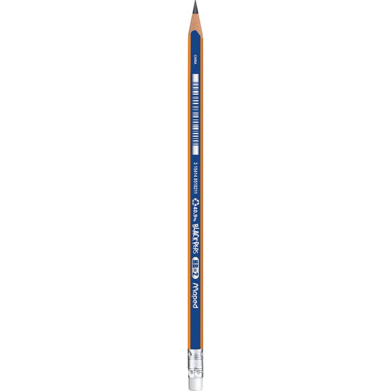 3411038508210 - BLACK PEP'S RECYCLE HB 12 CRAYONS GRAPHITE