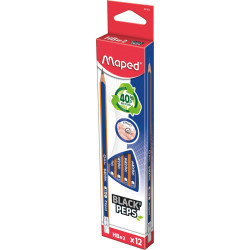 3411038508210 - BLACK PEP'S RECYCLE HB 12 CRAYONS GRAPHITE