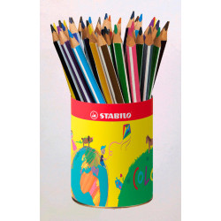 3168074980011 - TRIO THICK POT 38 CRAYONS COULEURS ASSORTIS