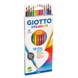 8000825256509 - STILNOVO 12 CRAYONS COULEURS ASSORTIS