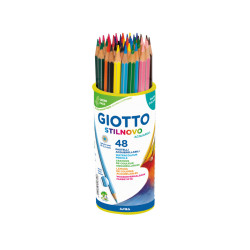 8000825516108 - STILNOVO AQUARELLABLE POT 48 CRAYONS COULEURS ASSORTIS