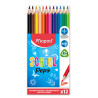 3154148320302 - SCHOOLPEP'S 12 CRAYONS COULEURS ASSORTIS