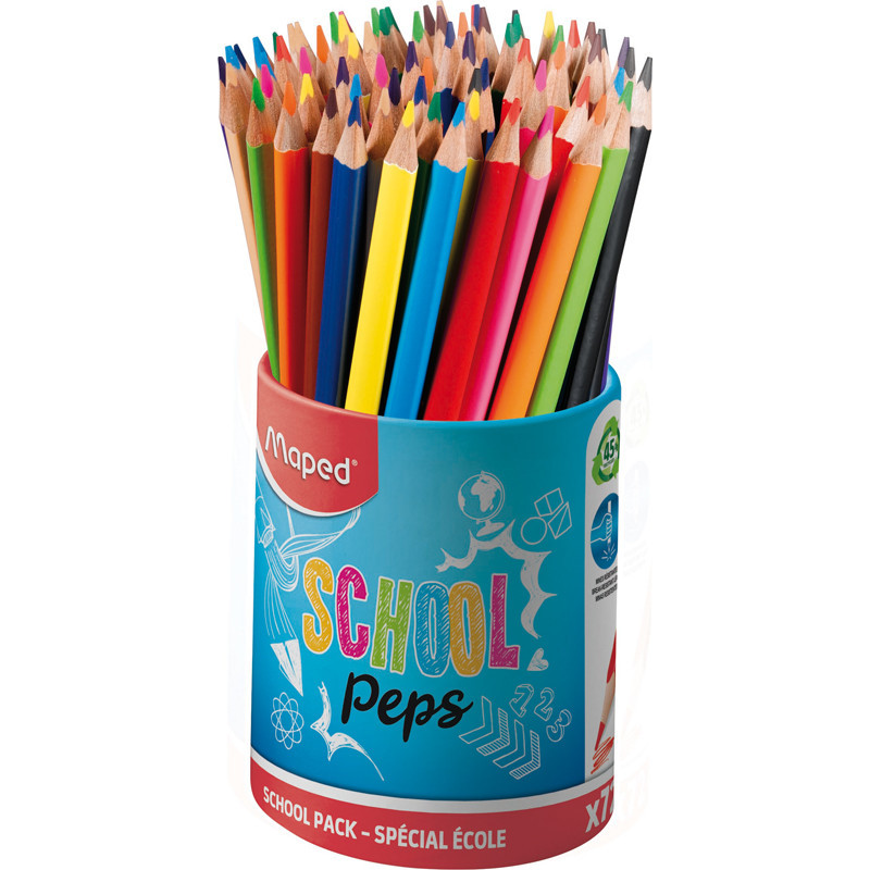 3154148320005 - SCHOOLPEP'S POT 72 CRAYONS COULEURS ASSORTIS