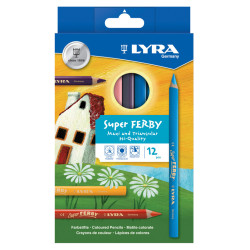 4084900451083 - SUPER FERBY 12 CRAYONS COULEURS ASSORTIS