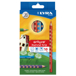 4084900303085 - GROOVE 10 CRAYONS COULEURS ASSORTIS