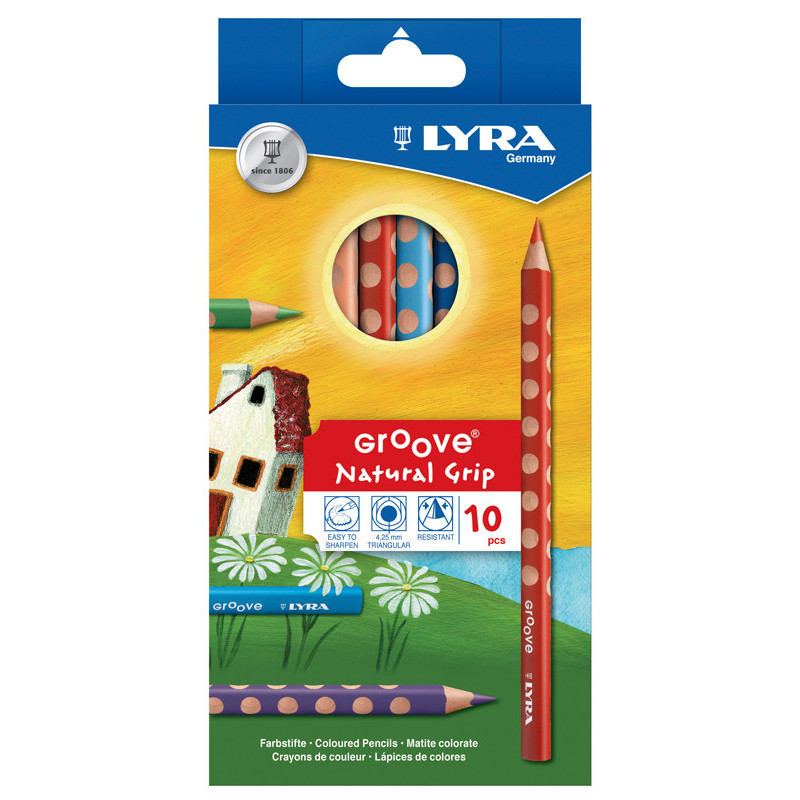 4084900303085 - GROOVE 10 CRAYONS COULEURS ASSORTIS
