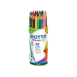 8000825516306 - STILNOVO POT 48 CRAYONS COULEURS ASSORTIS