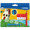4084900308592 - GROOVE TRIPLE ONE 12 CRAYONS COULEURS ASSORTIS