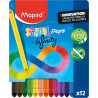 3154148616078 - SCHOOL'PEPS INFINITY 12 CRAYONS DE COULEURS ASSORTIS