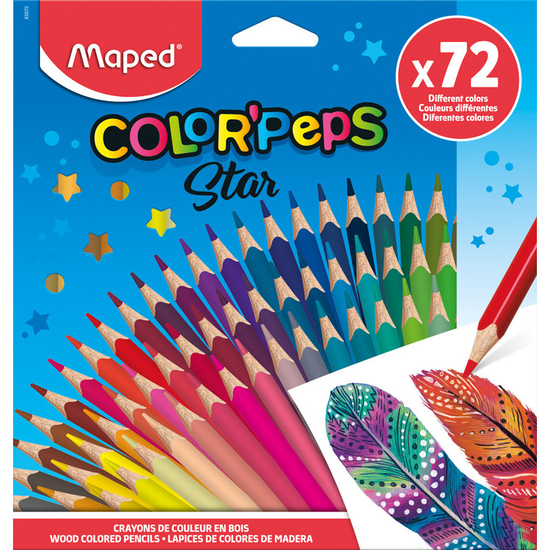 3154148320722 - COLOR PEP'S STAR 72 CRAYONS COULEURS ASSORTIS