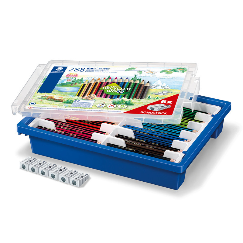4007817185148 - NORIS COLOUR 185 MAXI CLASSPACK 288 CRAYONS COULEURS ASSORTIS