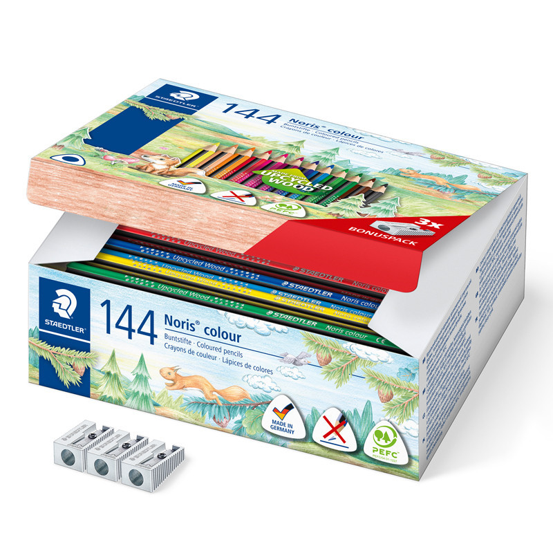 4007817057469 - NORIS CLUB CLASSPACK 144 CRAYONS COULEURS ASSORTIS