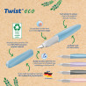 1 STYLO PLUME TWIST ECO TAILLE M COLORIS BLEU