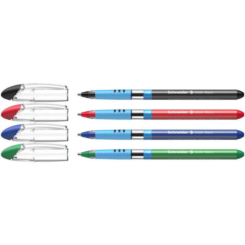 4004675054746 - SLIDER BASIC XB 4 STYLOS BILLES LARGE COLORIS ASSORTIS