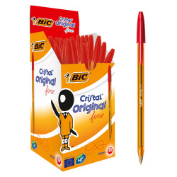 3086123132979 - BIC CRISTAL FINE STYLO BILLE ROUGE