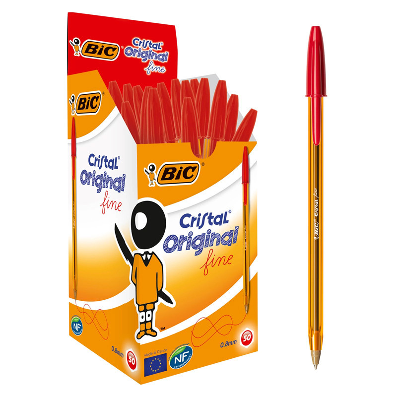 3086123132979 - BIC CRISTAL FINE STYLO BILLE ROUGE