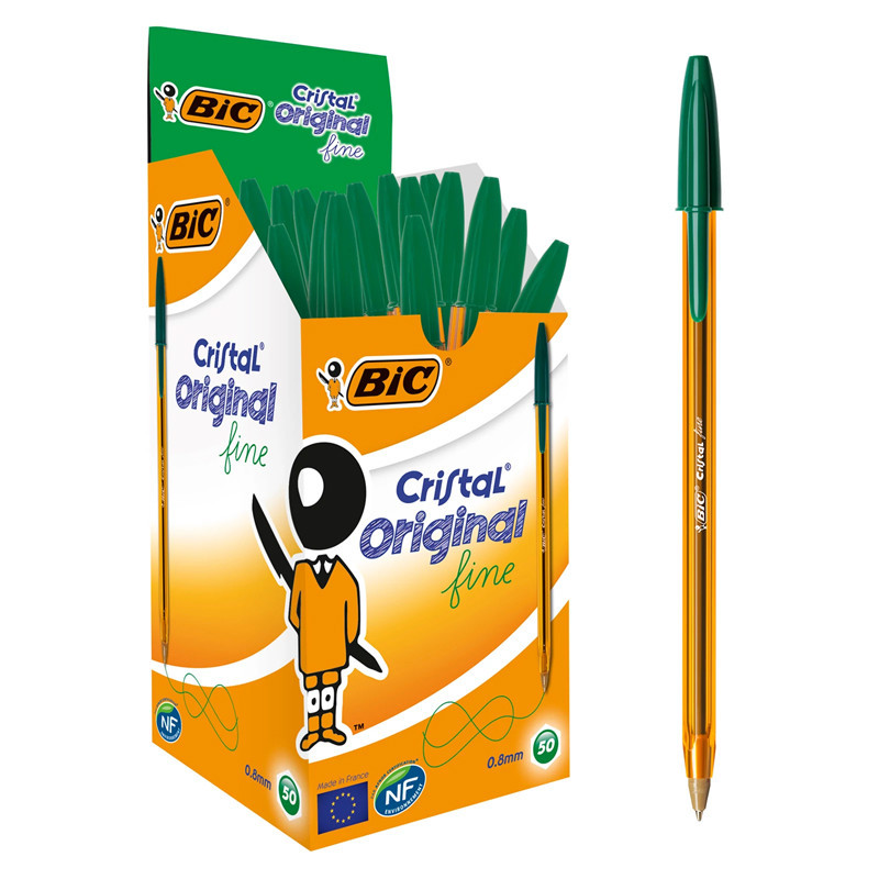 3086123132962 - BIC CRISTAL FINE STYLO BILLE VERT