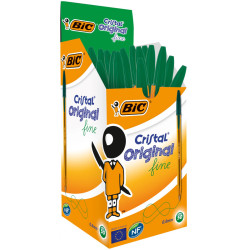 3086123132962 - BIC CRISTAL FINE STYLO BILLE VERT