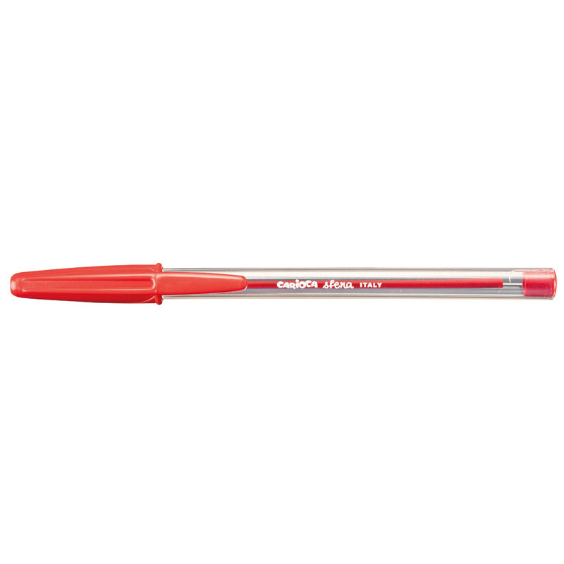 8003511234126 - CARIOCA SFERA STYLO BILLES RECYCLÉS ROUGE