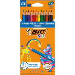 3270220060963 - KIDS ÉVOLUTION 12 CRAYONS COULEURS ASSORTIS
