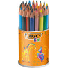3086124001700 - KIDS ÉVOLUTION TRIANGLE POT 48 CRAYONS COULEURS ASSORTIS