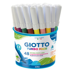 8000825020162 - TURBO MAXI POT 48 FEUTRES COLORIS ASSORTIS