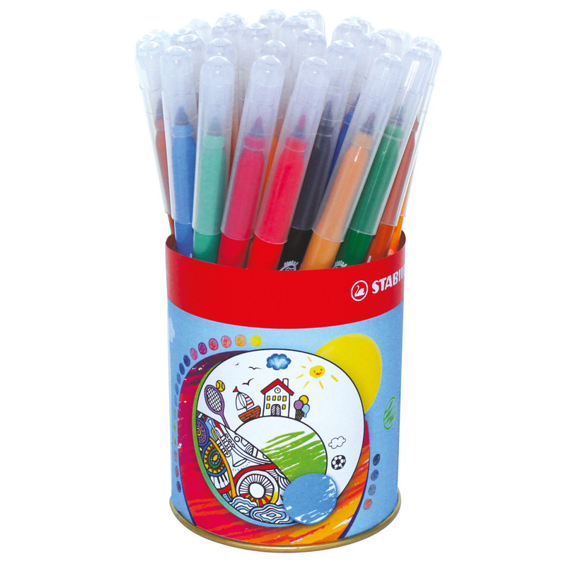 4006381355360 - TRIO A-Z POT 36 FEUTRES COLORIS ASSORTIS