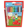 4006381355346 - TRIO A-Z 12 FEUTRES COLORIS ASSORTIS