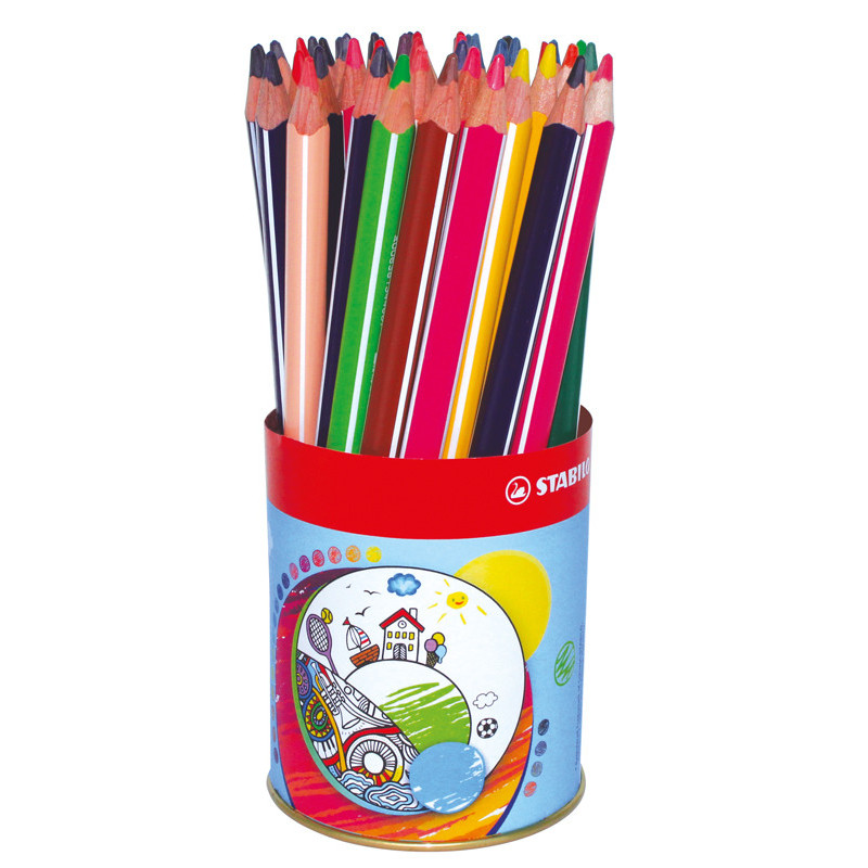 3168070203961 - TRIO THICK CLASSPACK 96 CRAYONS COULEURS ASSORTIS