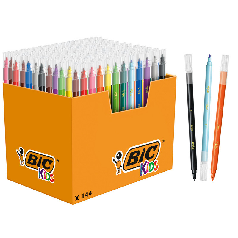 3086124001038 - VISA 880 CLASSPACK 144 FEUTRES COLORIS ASSORTIS