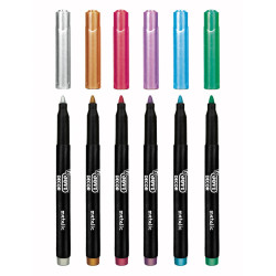 8412027030908 - JOVIDECOR METALIC 6 FEUTRES COLORIS ASSORTIS