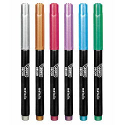 8412027030908 - JOVIDECOR METALIC 6 FEUTRES COLORIS ASSORTIS