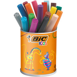 3086123249264 - VISACOLOR XL POT 18 FEUTRES COLORIS ASSORTIS