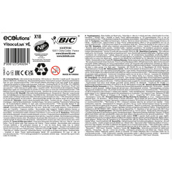 3086123249264 - VISACOLOR XL POT 18 FEUTRES COLORIS ASSORTIS