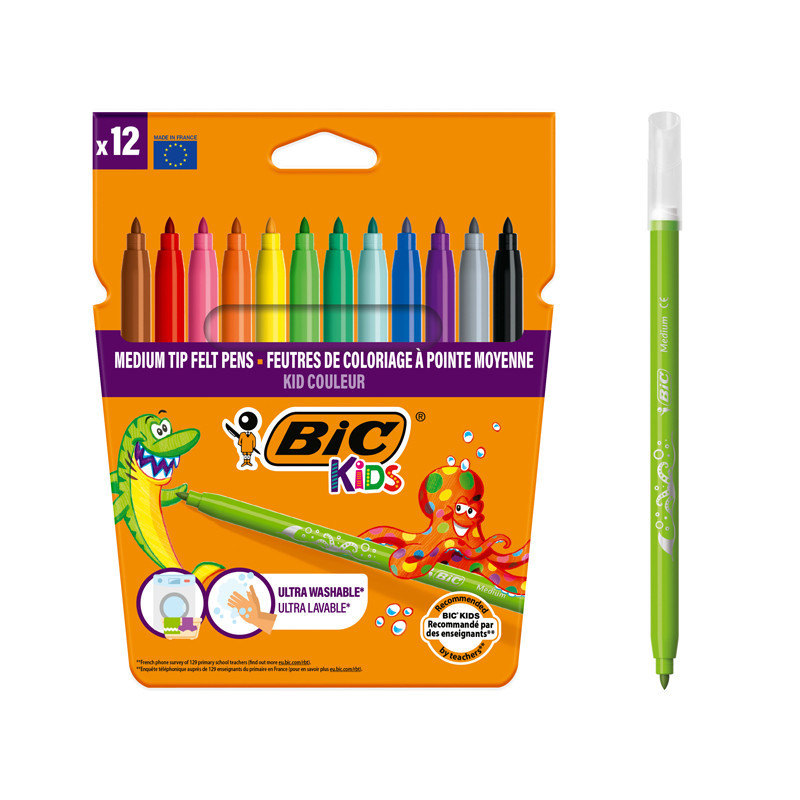 3270220002727 - KIDS COULEUR 12 FEUTRES COLORIS ASSORTIS